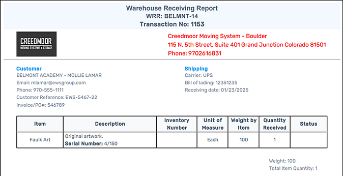 A screenshot of a logistic

Description automatically generated